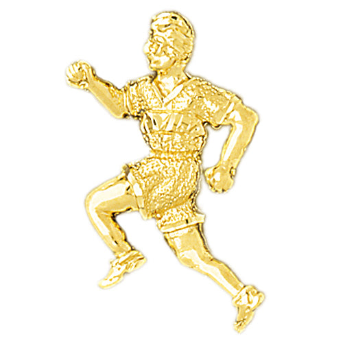 Image of ID 1 14K Gold Runner Pendant