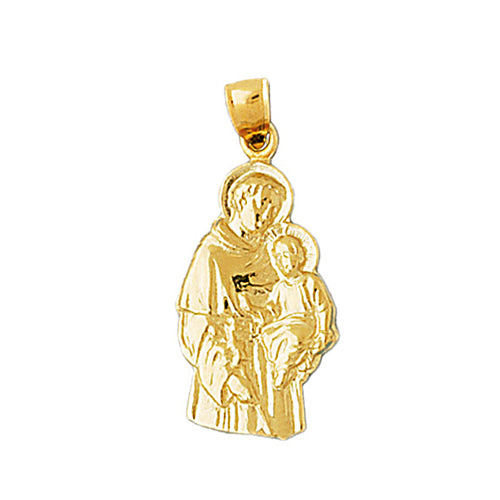 Image of ID 1 14K Gold Saint Joseph with Baby Jesus Charm