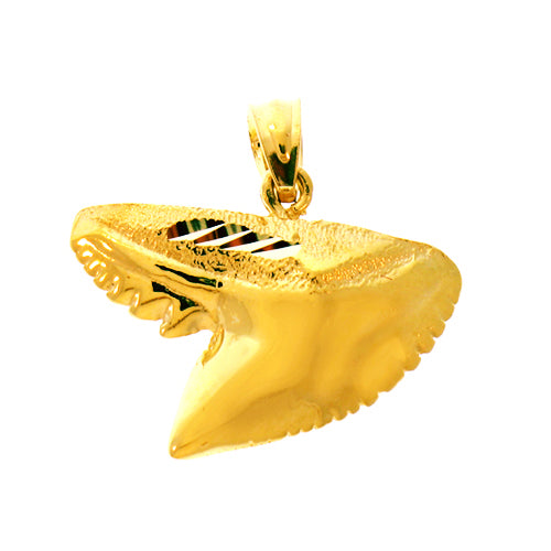 Image of ID 1 14K Gold Shark Tooth Charm