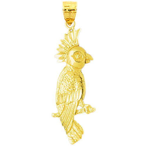 Image of ID 1 14K Gold Umbrella Cockatoo Pendant