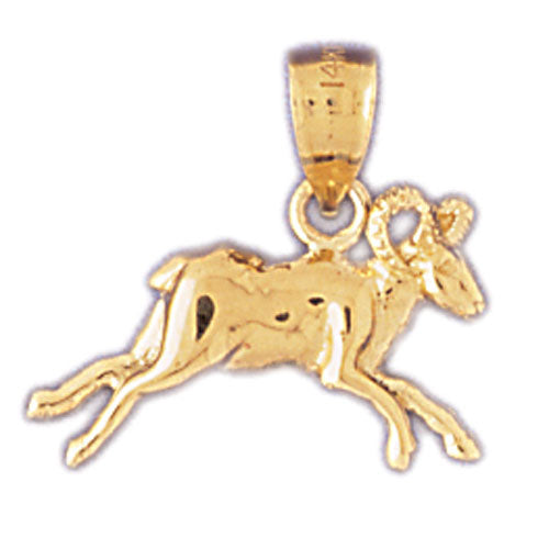 Image of ID 1 14K Gold Zodiac Aries Charm
