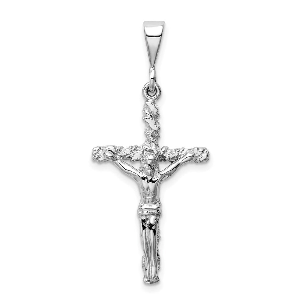 Image of ID 1 14k White Gold Crucifix Charm