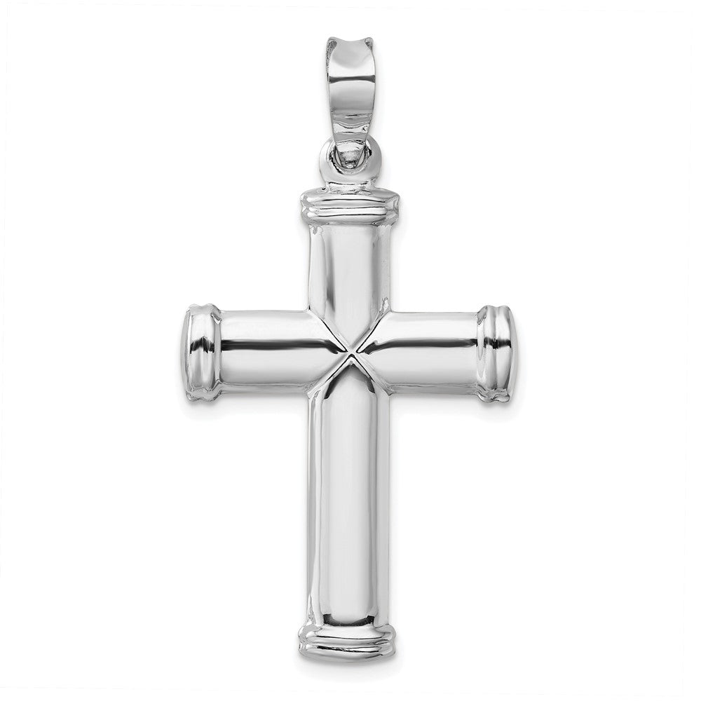 Image of ID 1 14k White Gold Polished Stamping Cross Pendant