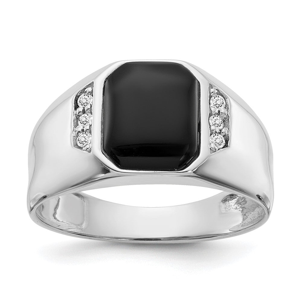 Image of ID 1 14k White Goldw AAA Dia Ring