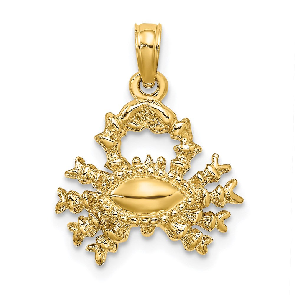 Image of ID 1 14k Yellow Gold 3-D Cancer Zodiac Charm