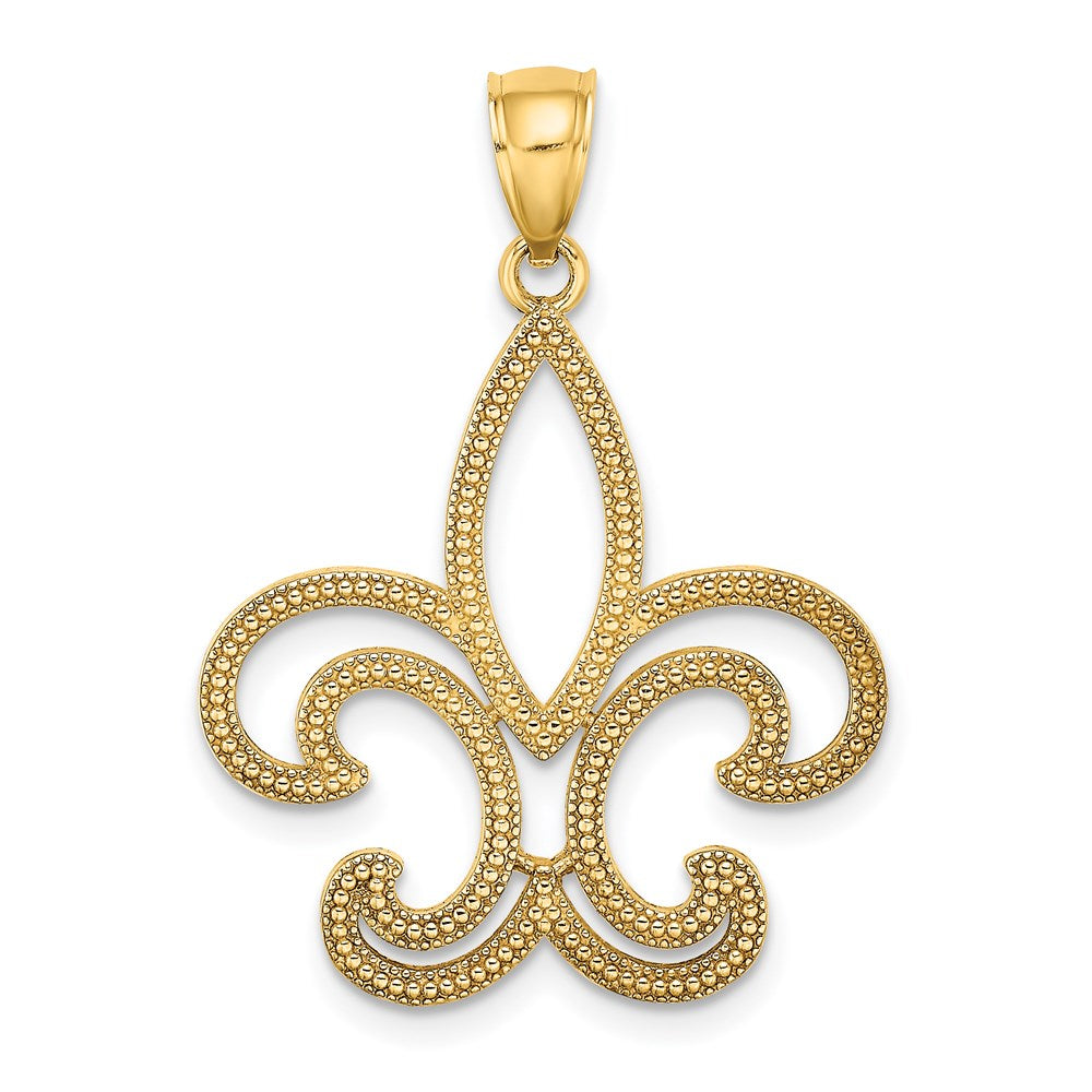 Image of ID 1 14k Yellow Gold Fleur-de-Lis Charm