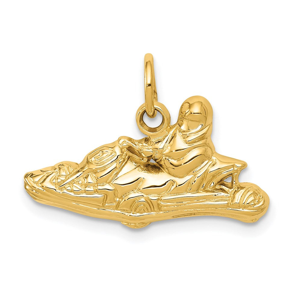 Image of ID 1 14k Yellow Gold Go-Kart Charm