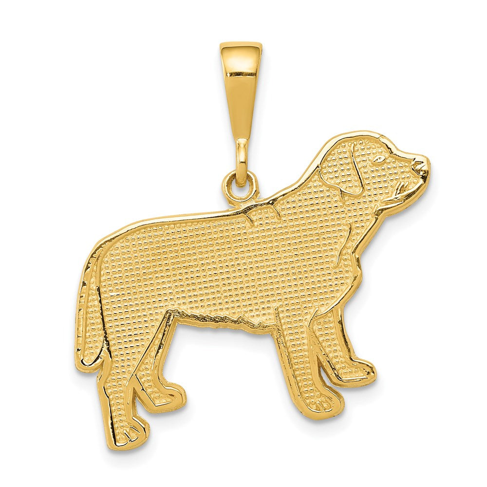 Image of ID 1 14k Yellow Gold Labrador Dog Pendant