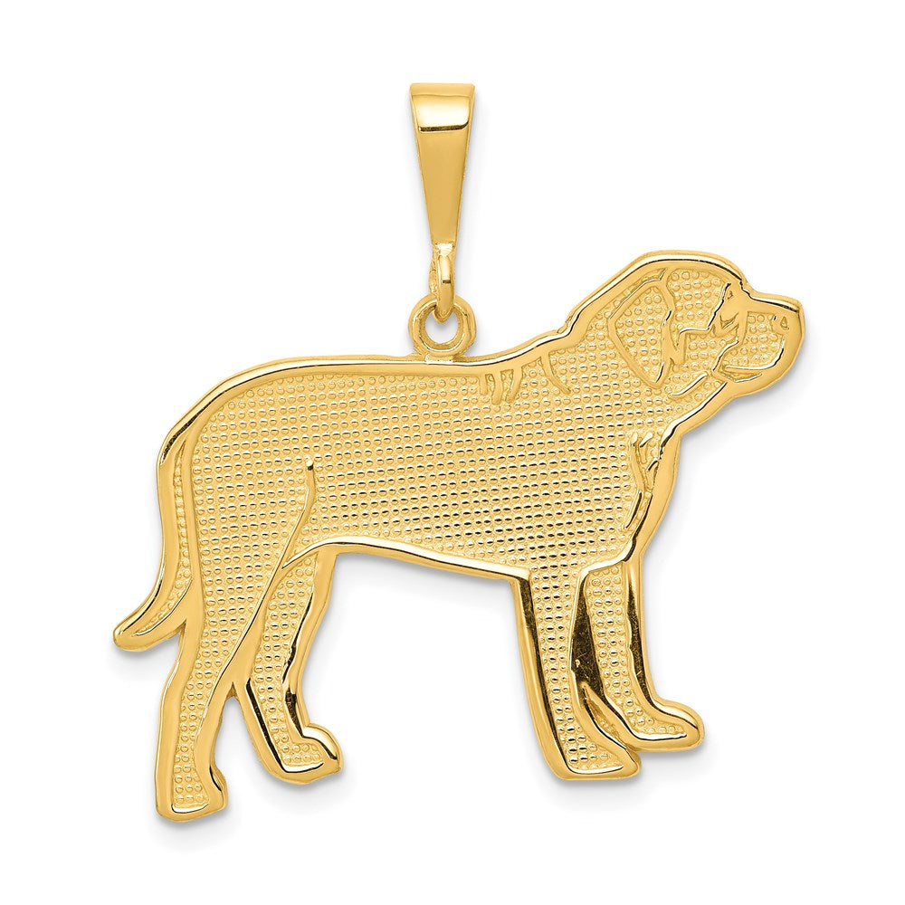 Image of ID 1 14k Yellow Gold Mastiff Pendant