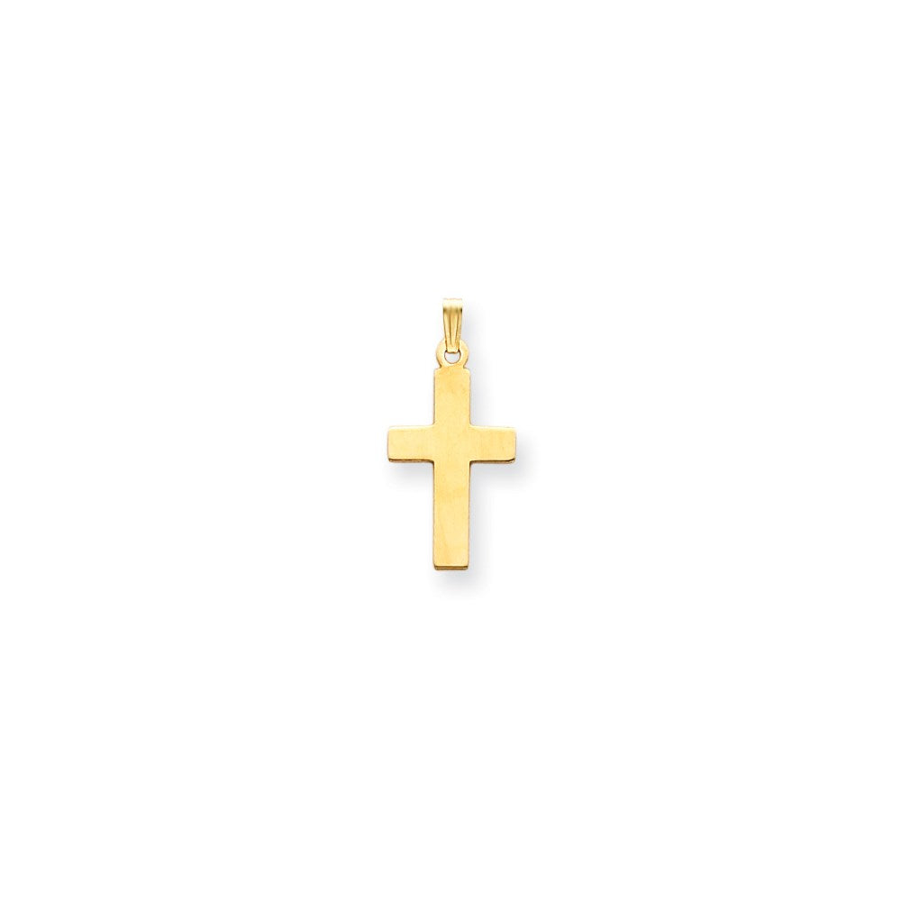 Image of ID 1 14k Yellow Gold Polished Cross Charm