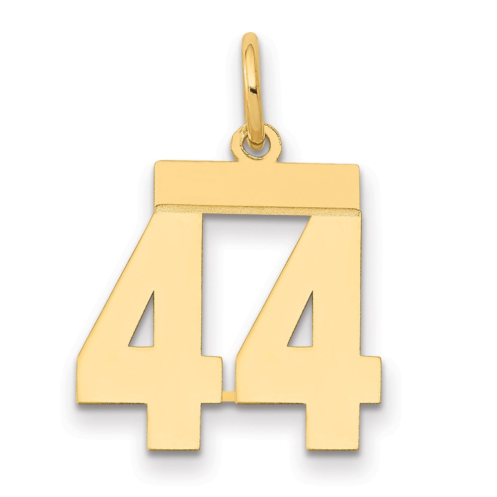 Image of ID 1 14k Yellow Gold Small Polished Number 44 Charm