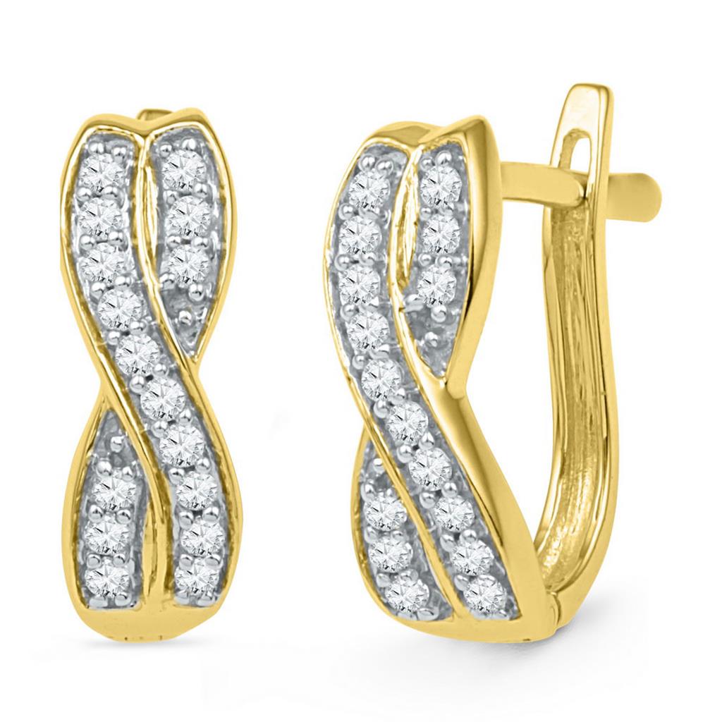 Image of ID 1 1/5CTW-Diamond GIFT HOOPS EARRING