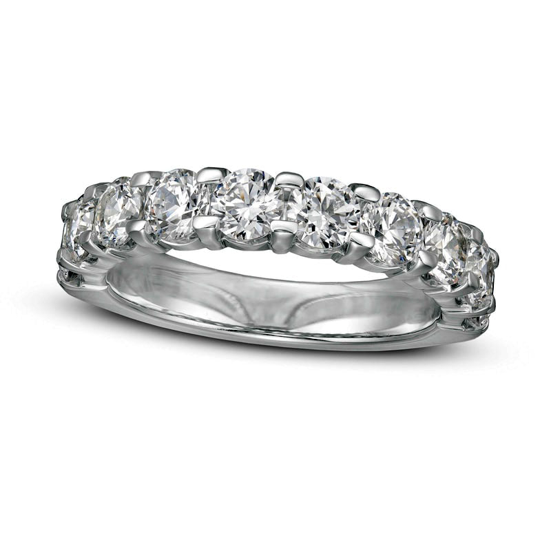 Image of ID 1 20 CT TW Natural Diamond Ten Stone Band in Solid 14K White Gold