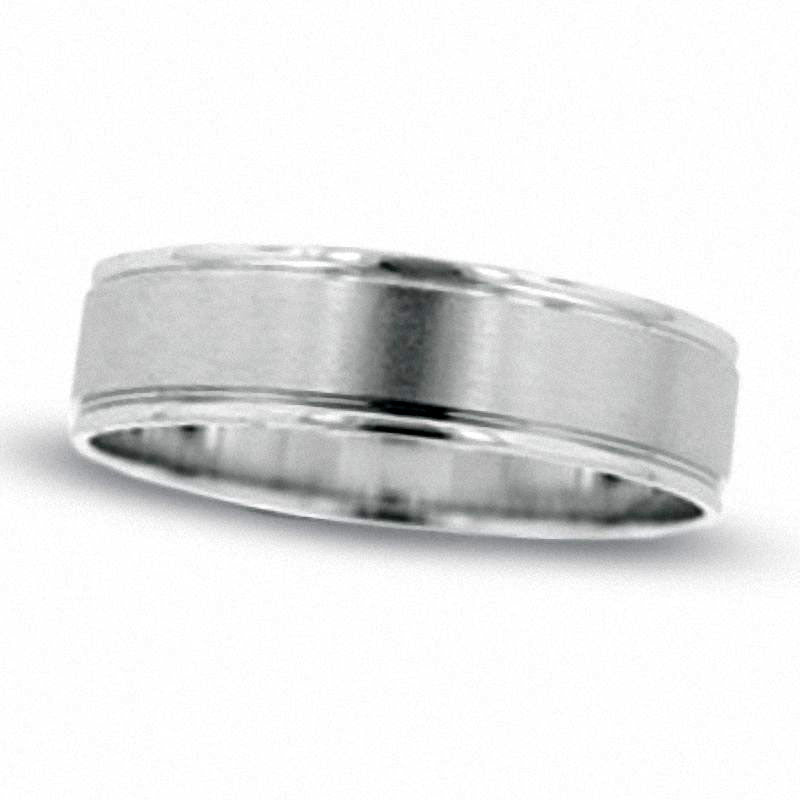 Image of ID 1 Ladies' 60mm Wedding Band in Solid 10K White Gold
