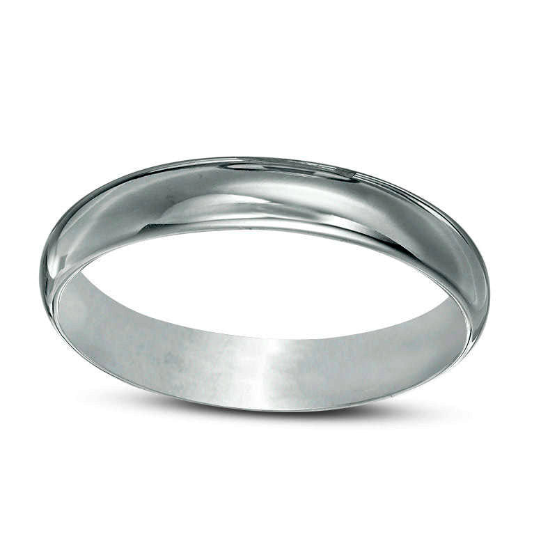 Image of ID 1 Men's 40mm Lightweight Comfort-Fit Wedding Band in Solid 10K White Gold