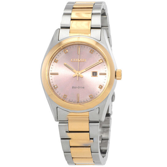 Image of ID 1 Original Citizen Diamond Pink Dial Watch EW2706-58X