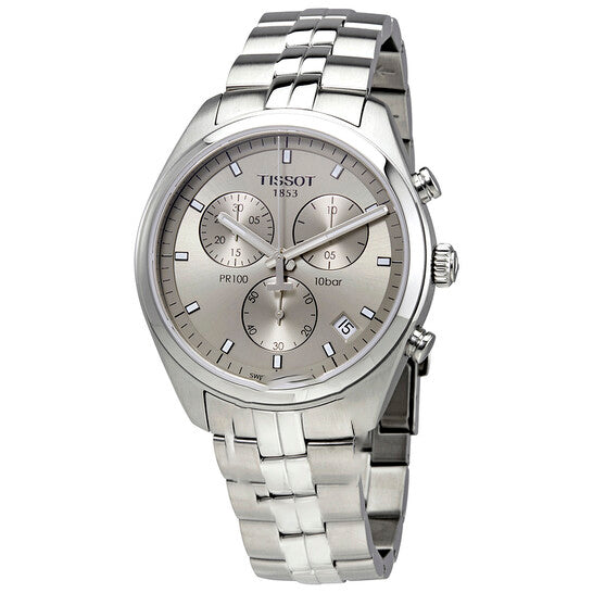 Image of ID 1 Original Tissot PR100 Chronograph Rhodium Dial Men's Watch T1014171107100