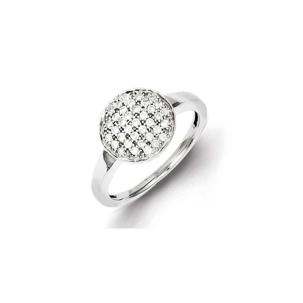 Image of ID 1 Sterling Silver Diamond Round Ring