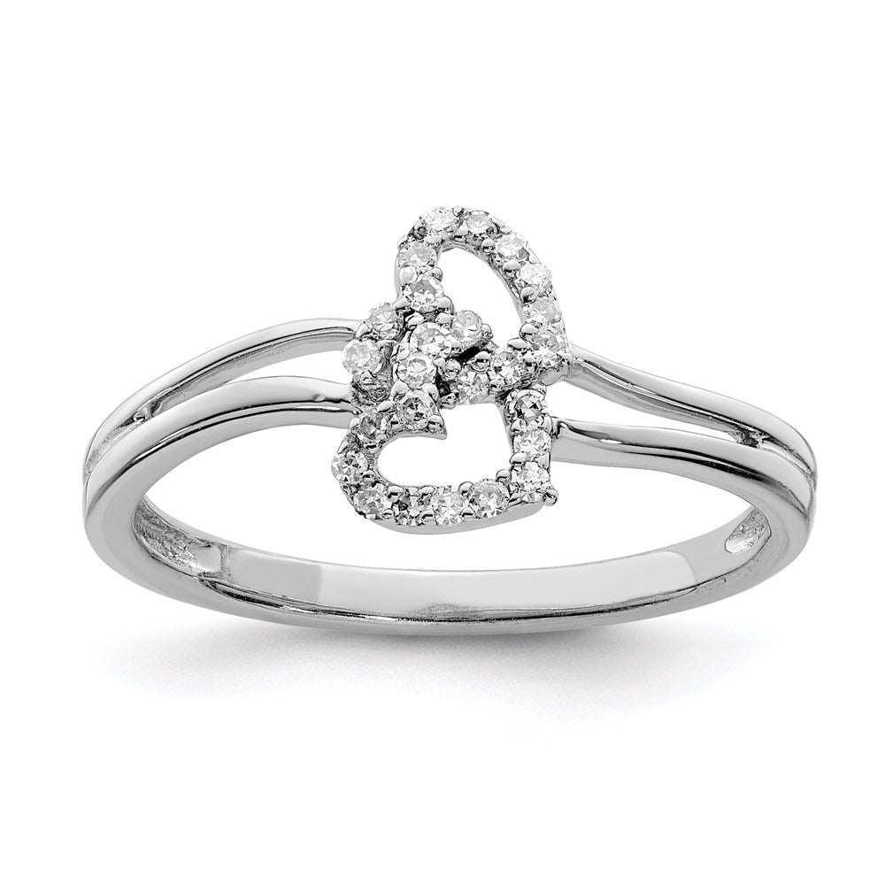 Image of ID 1 Sterling Silver Rhodium Diamond Fashion Ring