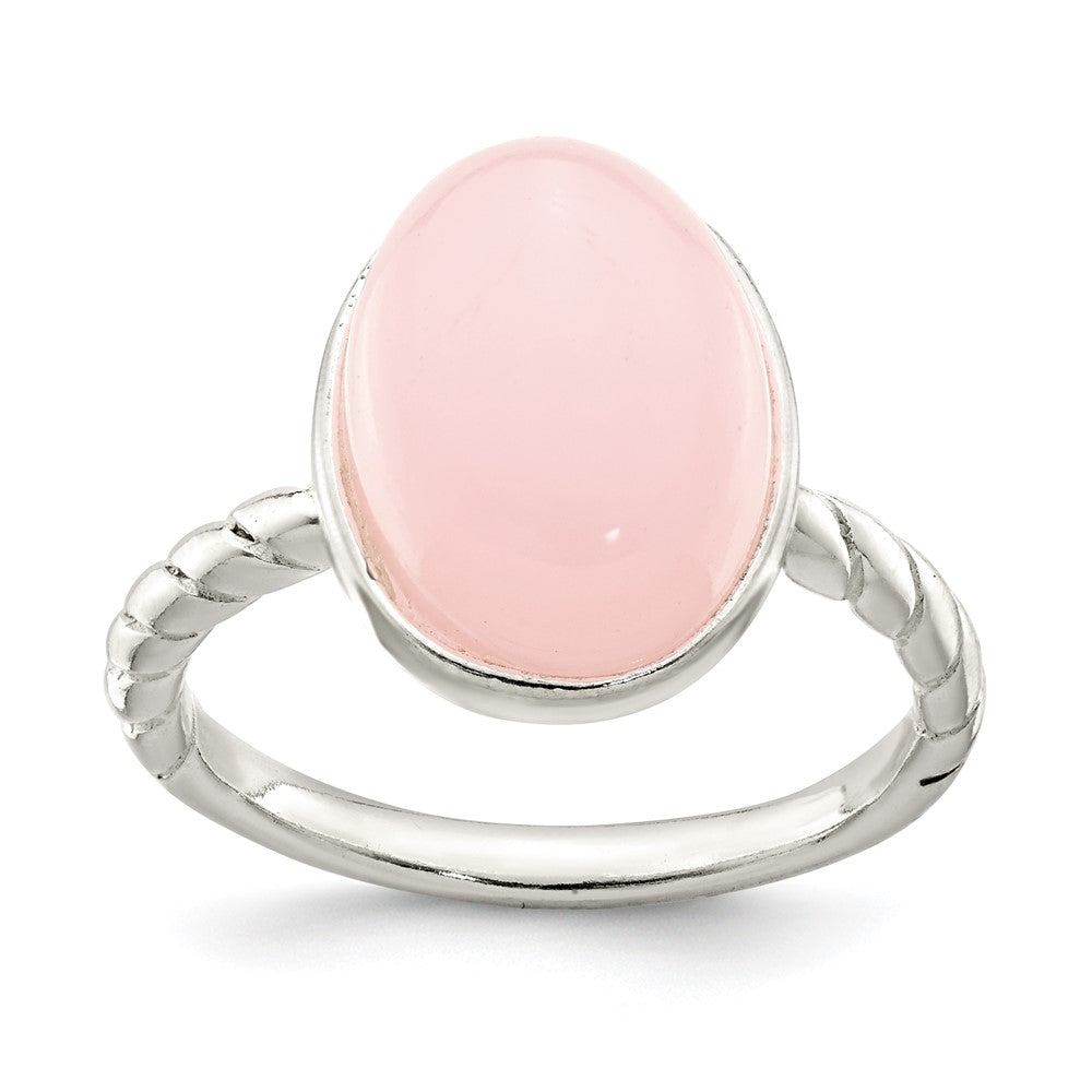 Image of ID 1 Sterling Silver Rose Quartz Ring