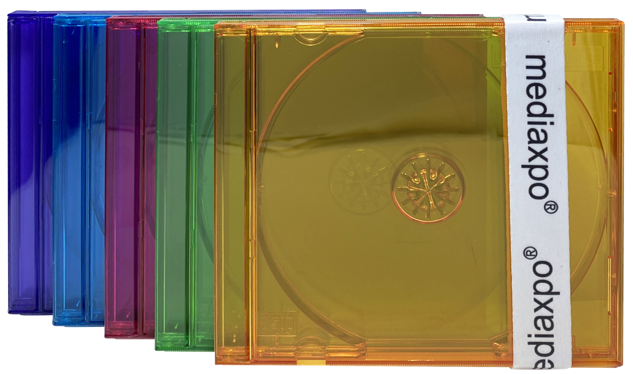 Image of ID 1214259007 1000 STANDARD Assorted Clear Color CD Jewel Case