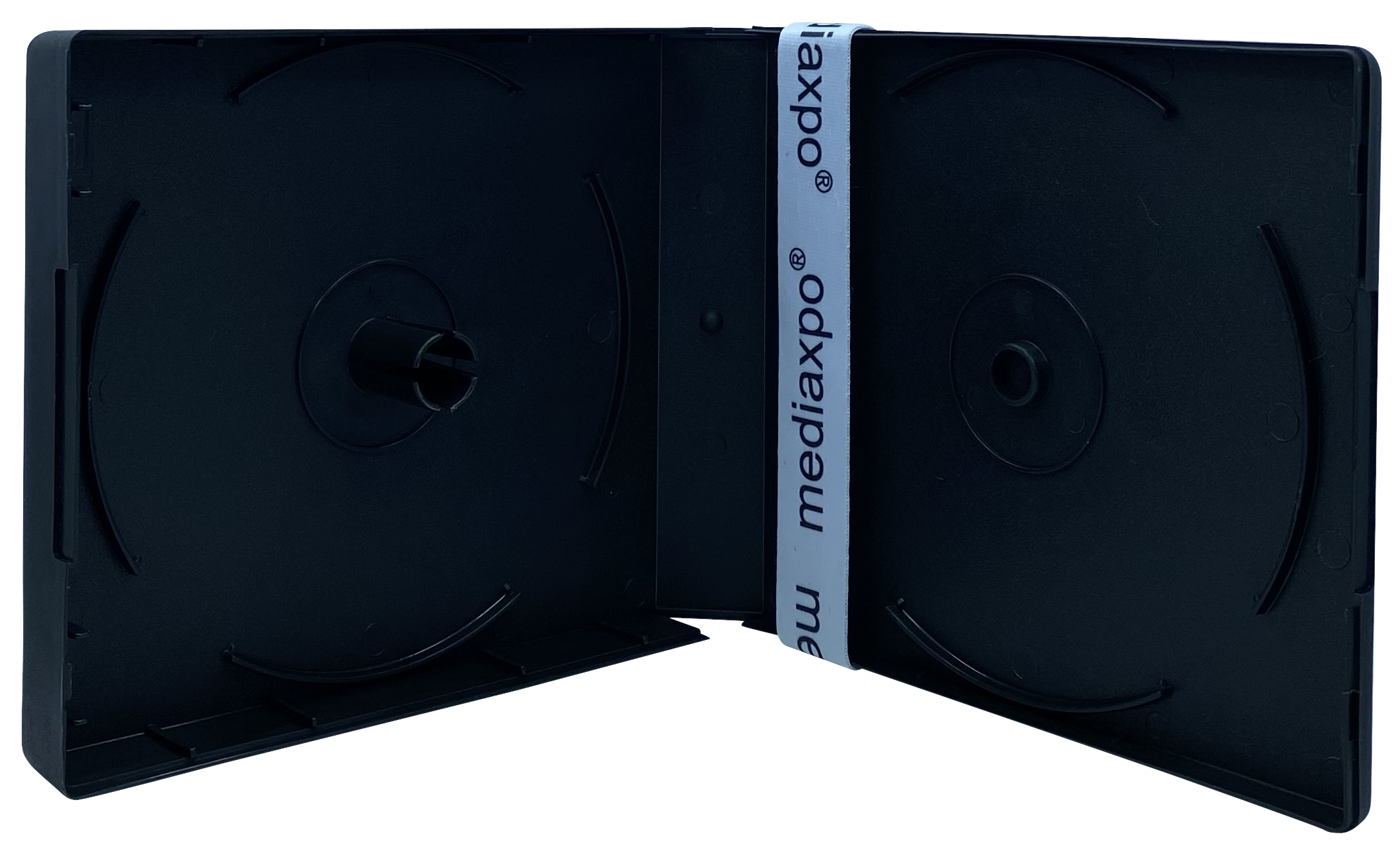 Image of ID 1214259234 100 Black CD/DVD Box up to 16 Discs