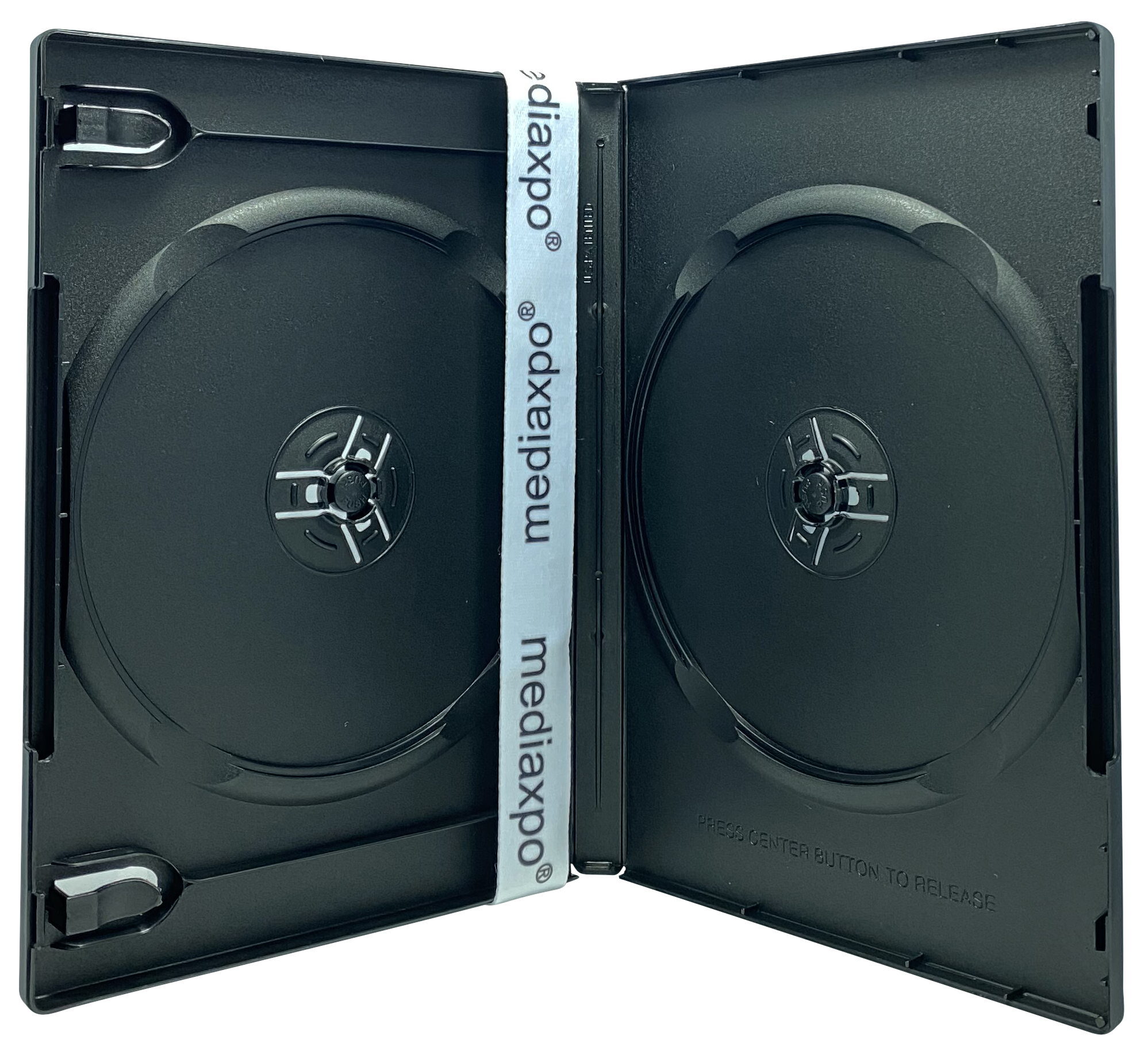 Image of ID 1214259241 100 PREMIUM STANDARD Black Double DVD Cases (100% New Material)