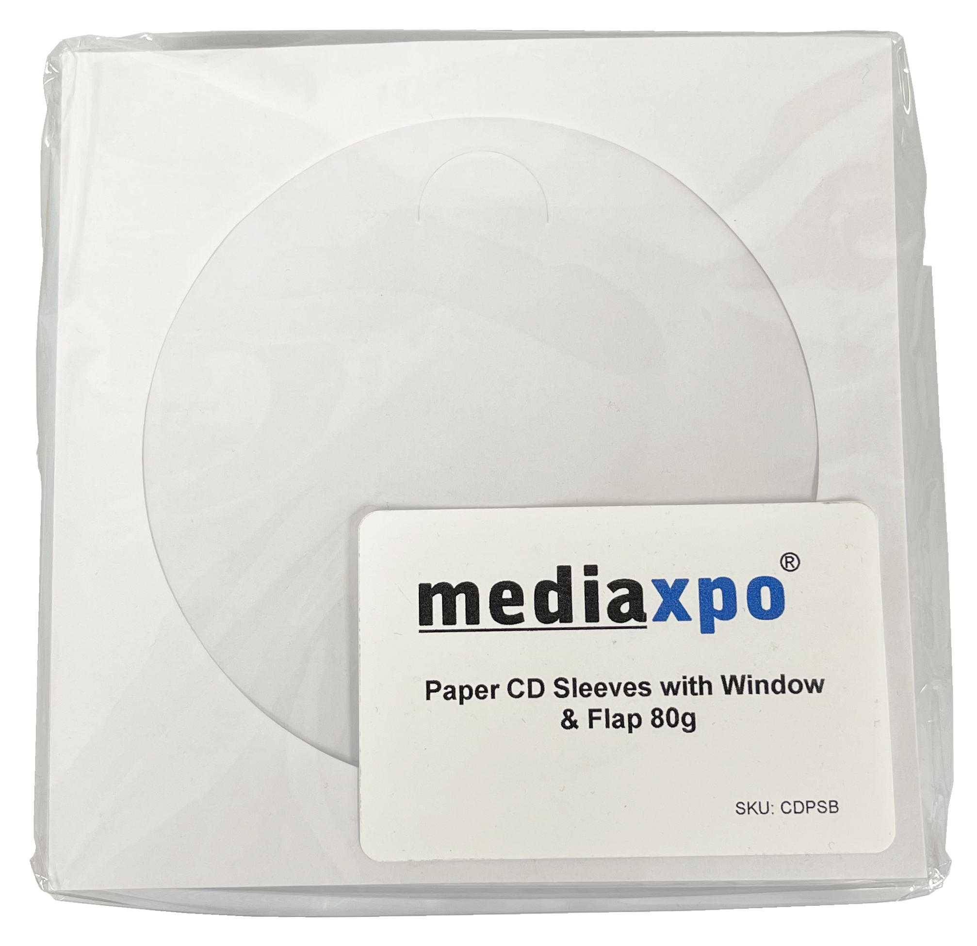Image of ID 1214259834 4000 Paper CD Sleeves with Window & Flap 80g
