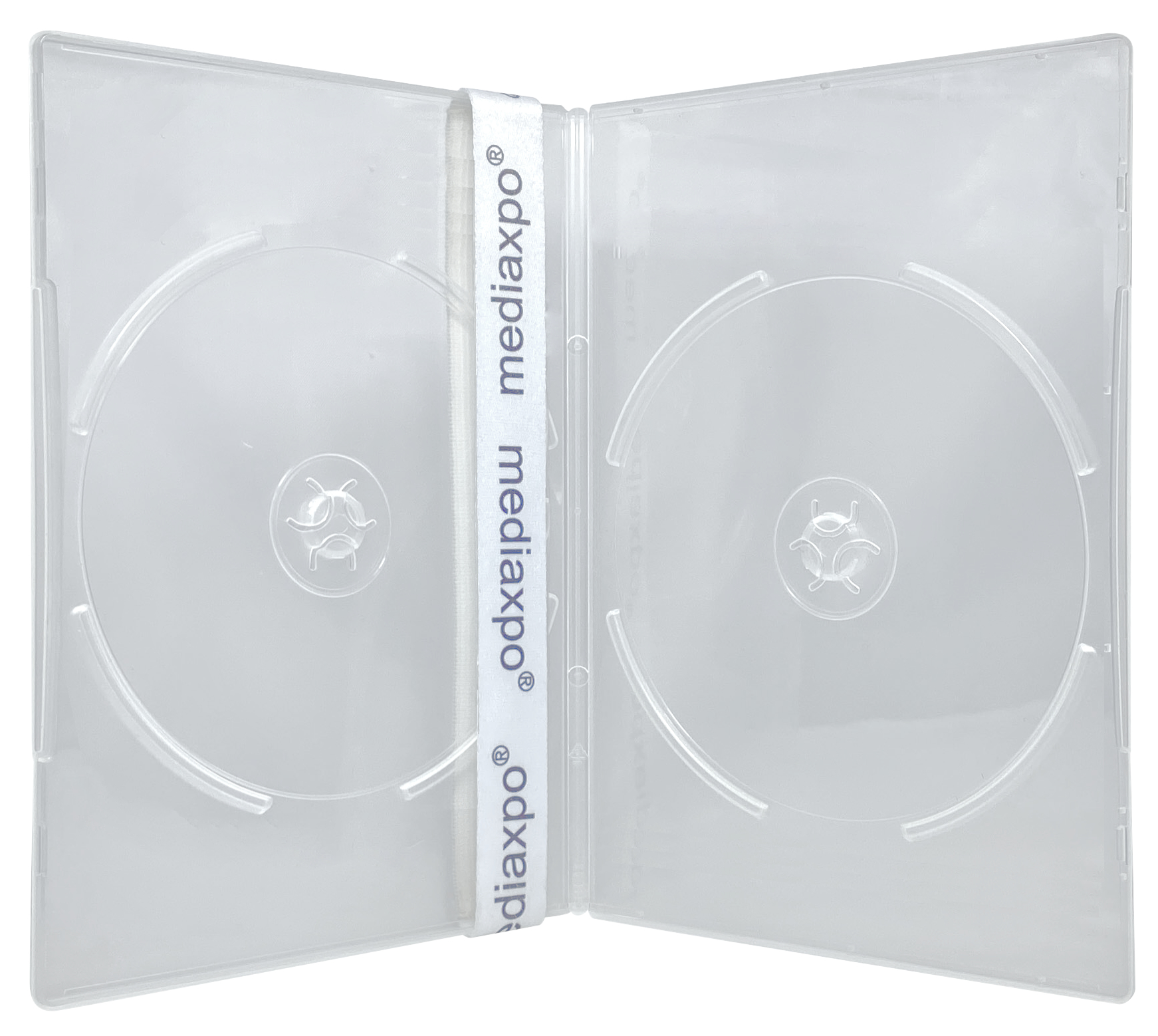 Image of ID 1214260118 1000 SLIM Clear Double DVD Cases 7MM