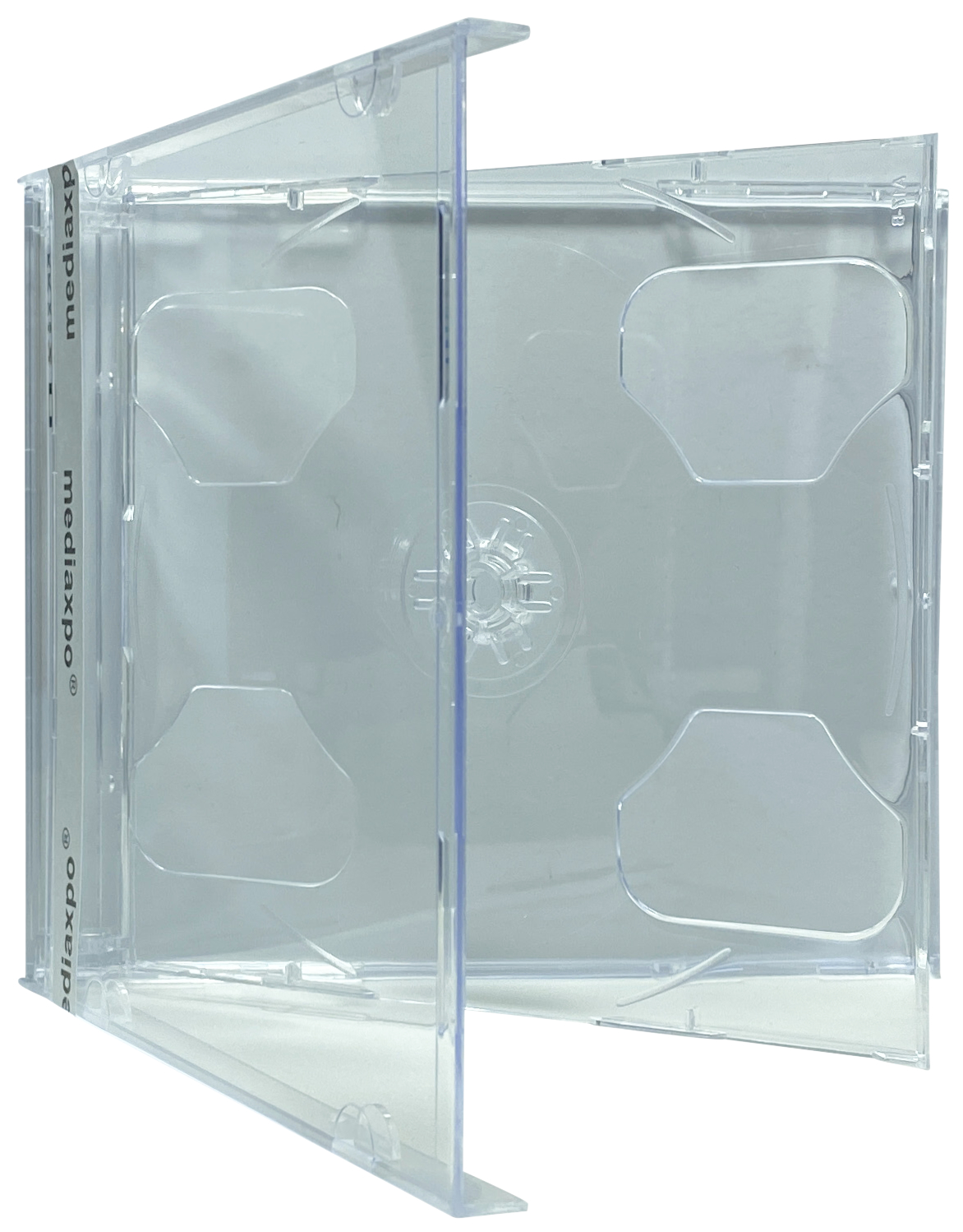 Image of ID 1214260336 200 STANDARD Clear Smart Tray Double CD Jewel Case