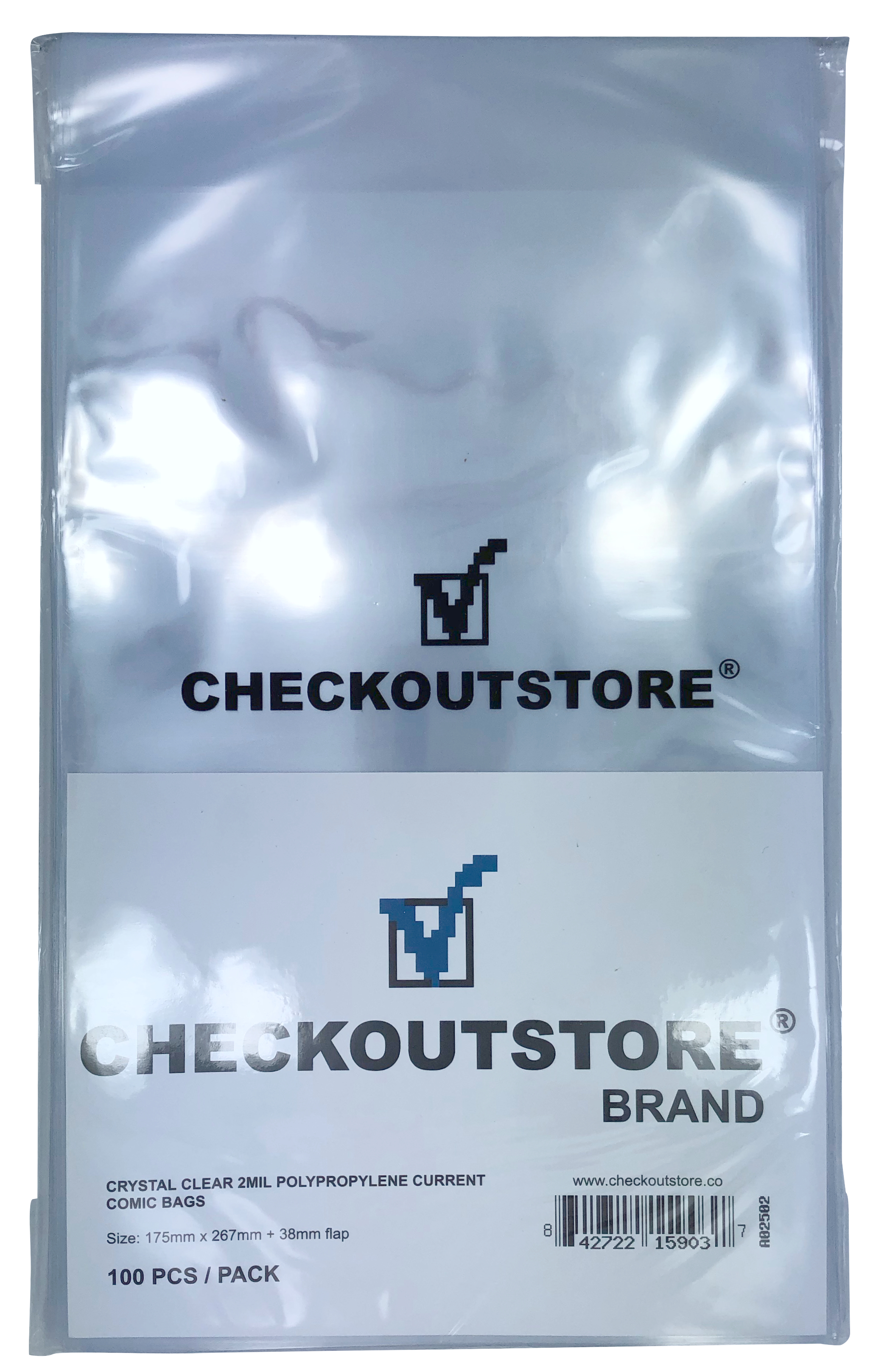 Image of ID 1214260654 2000 CheckOutStore Crystal Clear Current Age Comic Book Bags