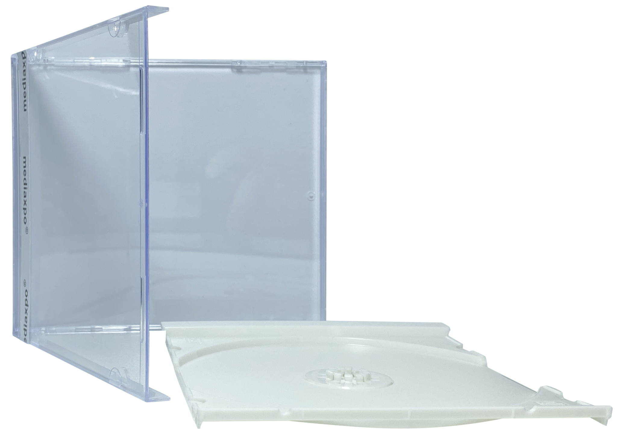 Image of ID 1214262417 400 STANDARD White Color CD Jewel Case (Unassembled)