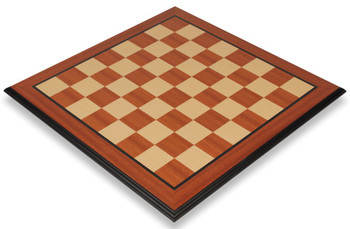 Image of ID 1219290565 Mahogany & Maple Molded Edge Chess Board - 15" Squares