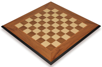Image of ID 1219290583 Walnut & Maple Molded Edge Chess Board - 2375" Squares