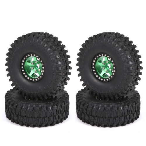 Image of ID 1266855269 4PCS Remote Control Tires with Metal Rim Replacement for AXIAL SCX10 90046 TRX TRX4 RC4WD D90 hsp redcat tamiya hpi 1/10 Remote Control Car