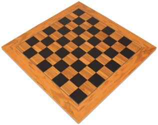 Image of ID 1269758831 Olive Wood & Black Deluxe Chess Board 175" Squares