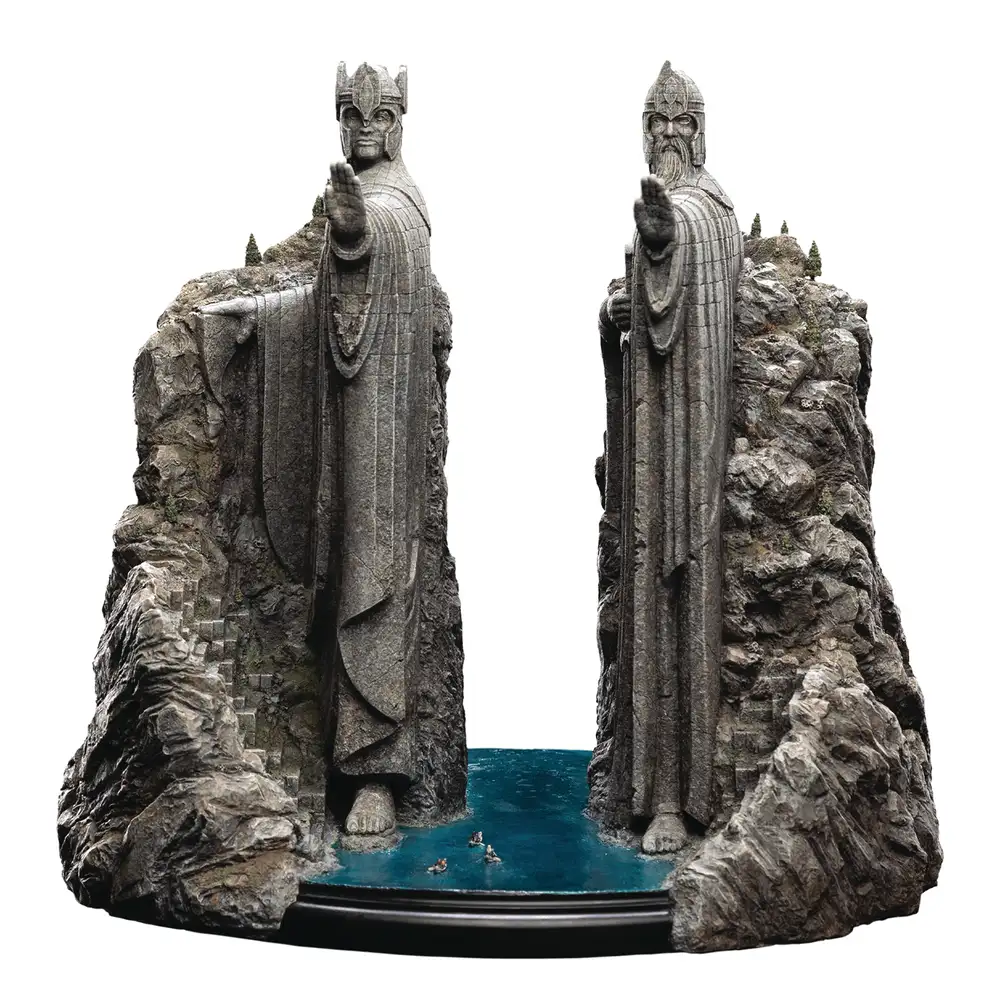 Image of ID 1277301588 LOTR Argonath Environment Ltd Ed Polystone Statue