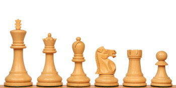 Image of ID 1284232098 Reykjavik Series Chess Set with Ebonized & Boxwood Pieces- 375" King