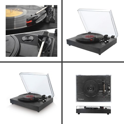 Image of ID 1300845811 Vinyl Records LP Turntable Retro Record Player Built-in Speakers Vintage Gramophone
