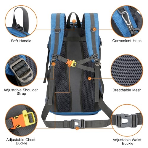 Image of ID 1300846898 50L Waterproof Breathable Mountaineering Backpack Riding Bag Travel Backpack