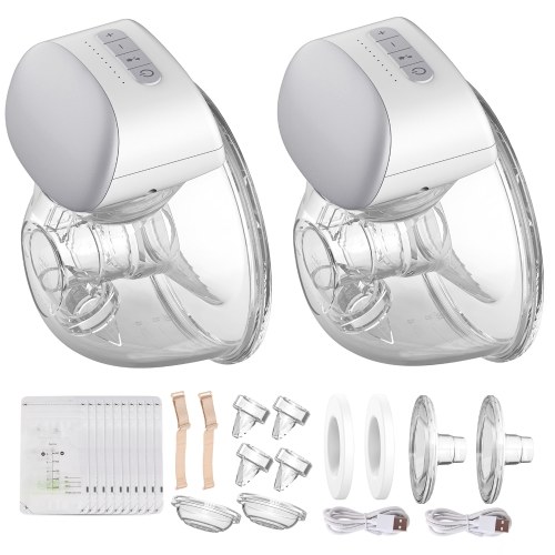 Image of ID 1309828245 Bebebao BB-P1 2 Pack Wearable Electric Breast Pump Hands Free Portable Breast Cup Set