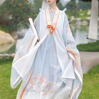 Image of ID 1312183917 Floral Embroidered Hanfu Costume / Set