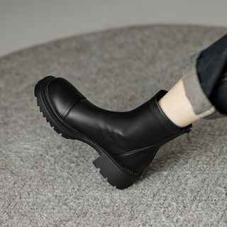 Image of ID 1312306932 Round Toe Buckled Tall Boots