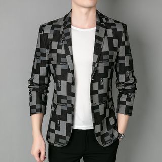 Image of ID 1315223828 One Buttoned Color Block Blazer