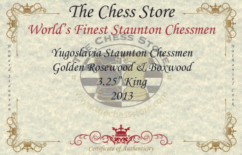 Image of ID 1329724911 Zagreb Series Chess Set Golden Rosewood & Boxwood Pieces with Walnut Chess Box - 325" King