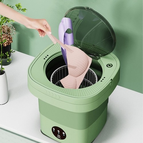 Image of ID 1352898113 Portable Washing Machine for Underwear Baby Clothes 65L Foldable Small Washer Deep Cleaning for Dorm Camping Travel