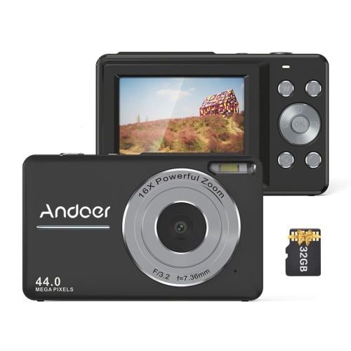 Image of ID 1375548878 Andoer Portable 1080P Digital Camera Video Camcorder with 32GB Memory Card