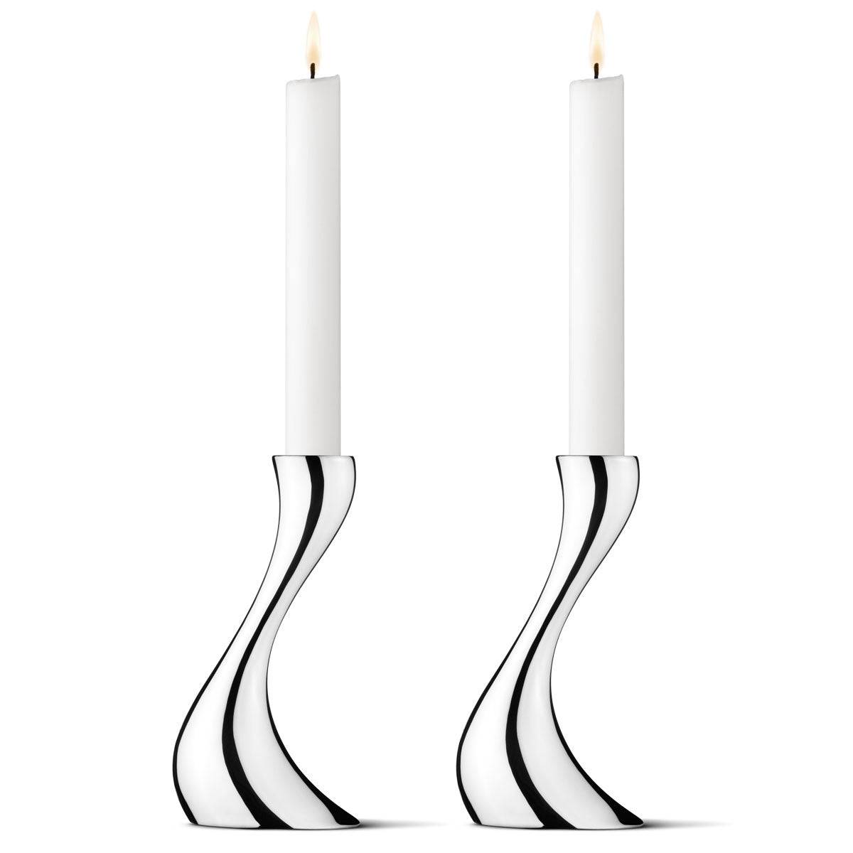 Image of ID 1379680680 Georg Jensen Cobra Candle Holder Small Set of 2