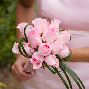 Image of ID 495070871 3 Bridal Bouquets Pink Roses