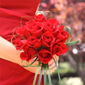 Image of ID 495070891 3 Bridal Bouquets Red Roses